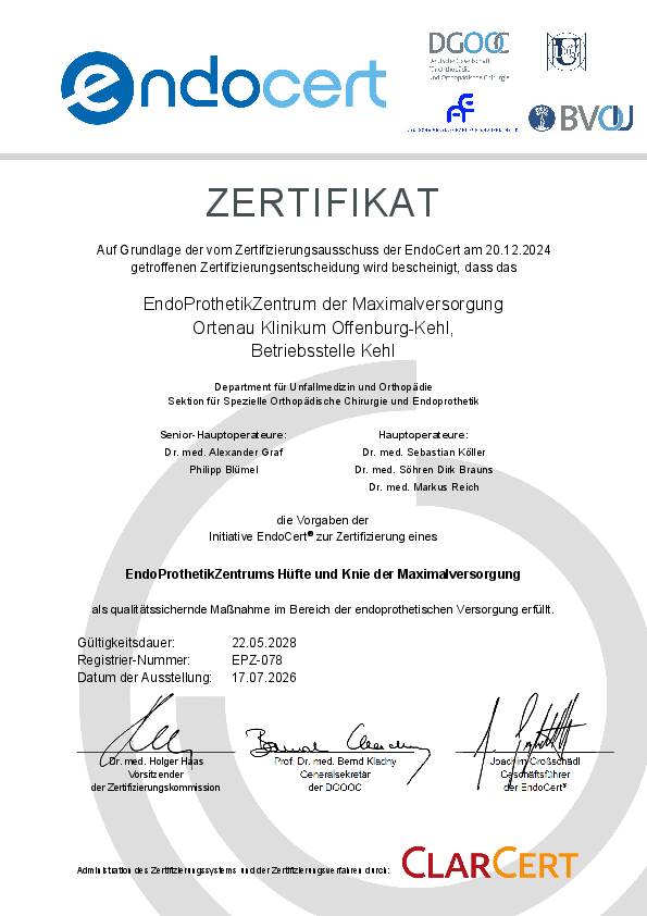 Zertifikat: EPZ