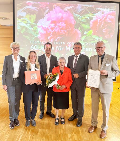 60-j&auml;hriges Dienstjubil&auml;um von Frau Ingrid Fuchs