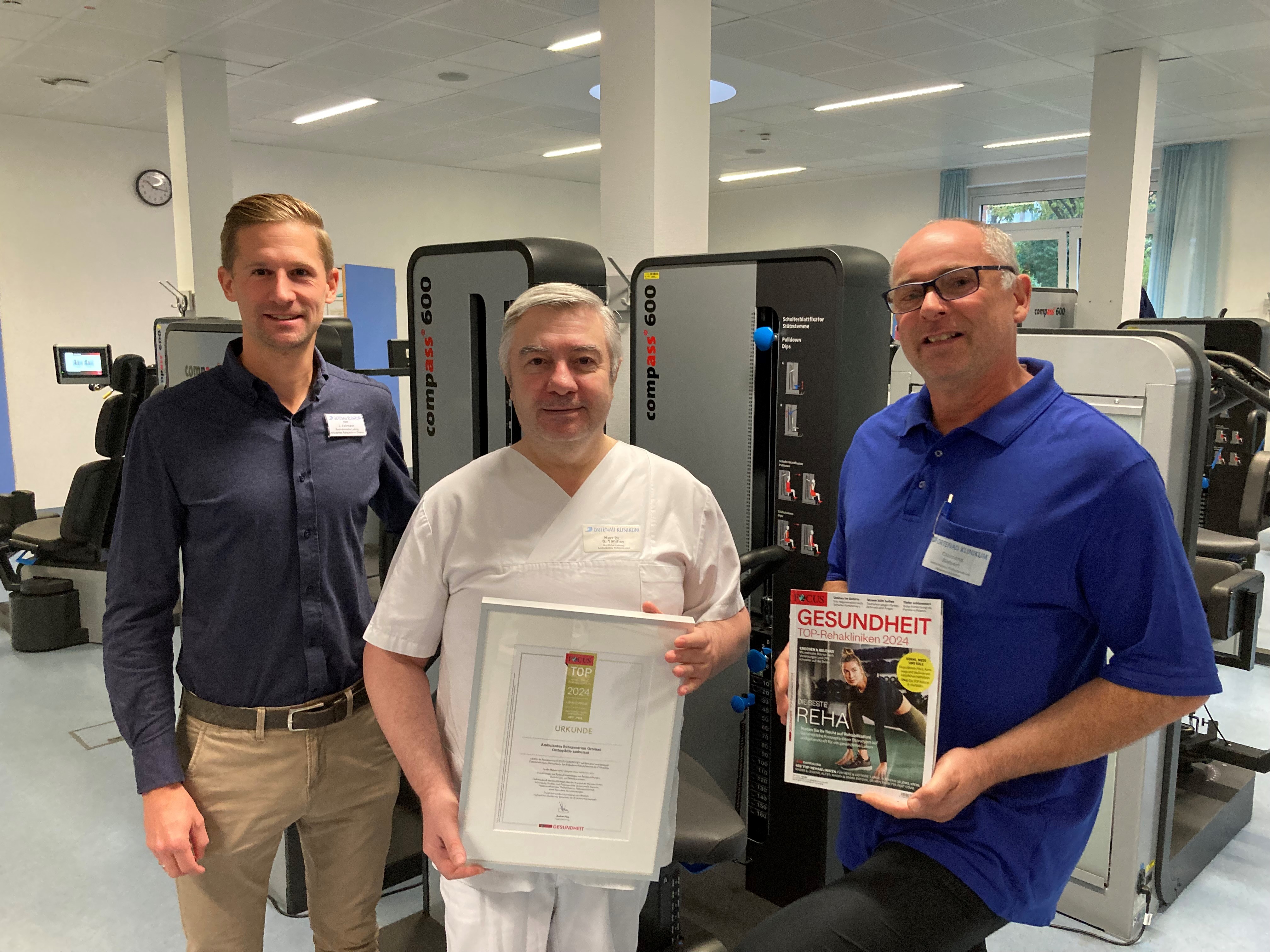 Auszeichnung als &bdquo;Top-Rehaklinik"